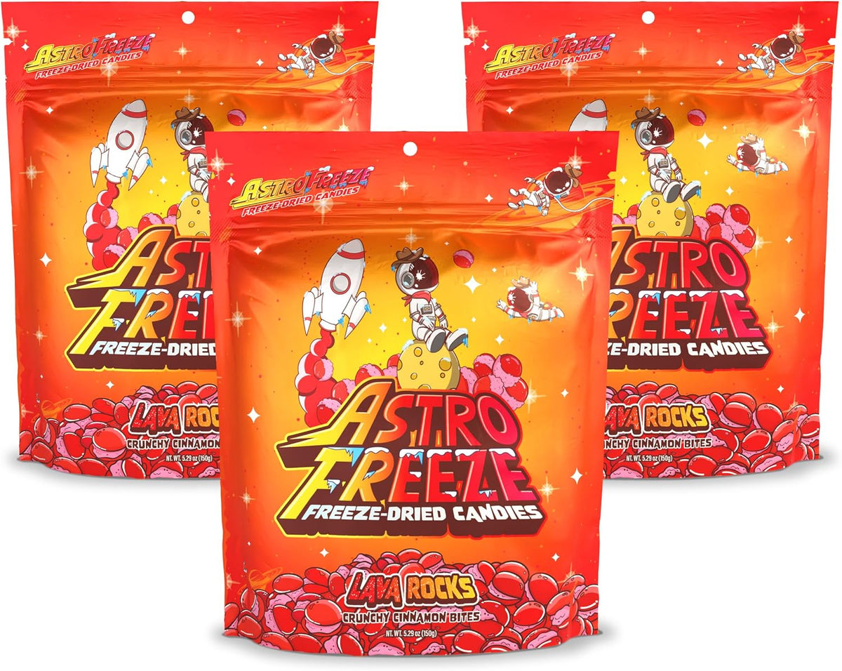 Authentic imported freeze dried red cinnamon candy