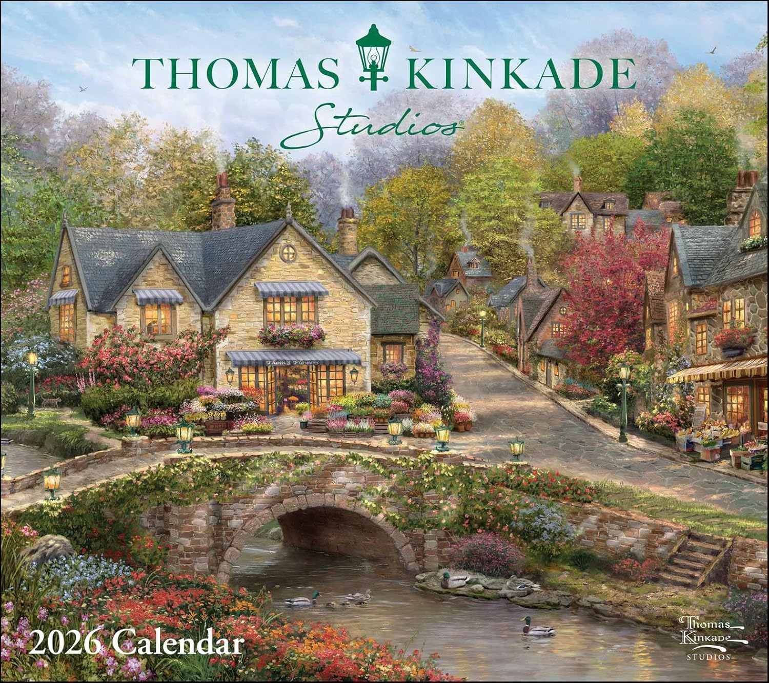 Thomas Kinkade Studios 2026 Deluxe Wall Calendar - Image 1