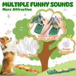 XIUGOAL no stuffing dog toy with treat hiding pockets design