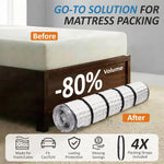 Storage Logic mattress vacuum bag showing double-zip seal technology