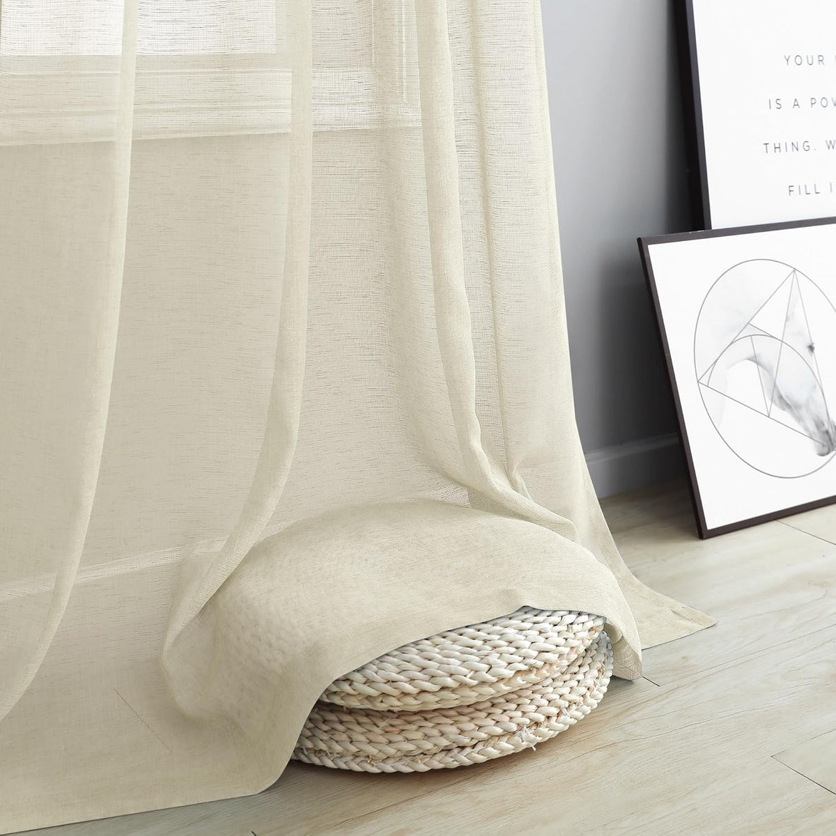 Pitalk farmhouse bedroom window treatment set