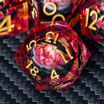 ARUOHHA DND Resin Dice Dragon Eye Liquid Core Polyhedral D and D Dice Set with Gift Box, Green Sharp Edged Dice Role Playing Game D20 D12 D10 D8 D6 D4 - Image 12