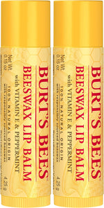 Burt's Bees natural lip care set flat lay view
