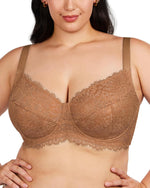 HSIA Minimizer Bra for Women - Plus Size Full Coverage Lace Bra with Underwire, Non Padded - Image 13