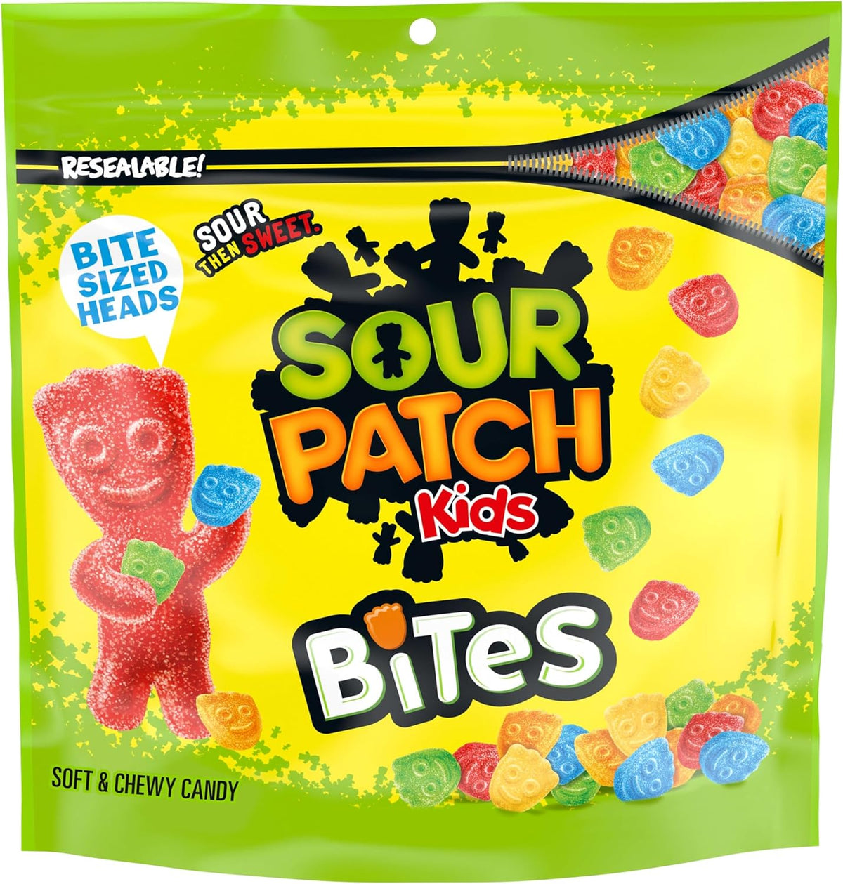 Sour Patch Kids Bites 12 Ounce bag front view