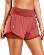 Soothfeel Women's Running Shorts with Zipper Pocket 2 in 1 High Wasited Workout Athletic Gym Yoga Spandex Shorts for Women - Image 12