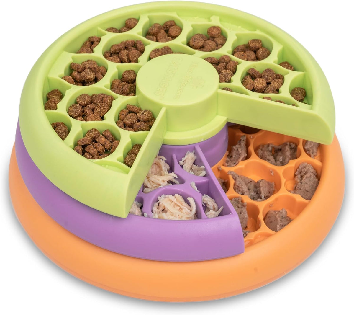 Catstages Kitty Lickin' Layers Interactive Cat Slow Feeder Treat Puzzle Toy, Dry or Wet Food, Mental Stimulation, Foraging Toy with 80+ Compartments - Image 10