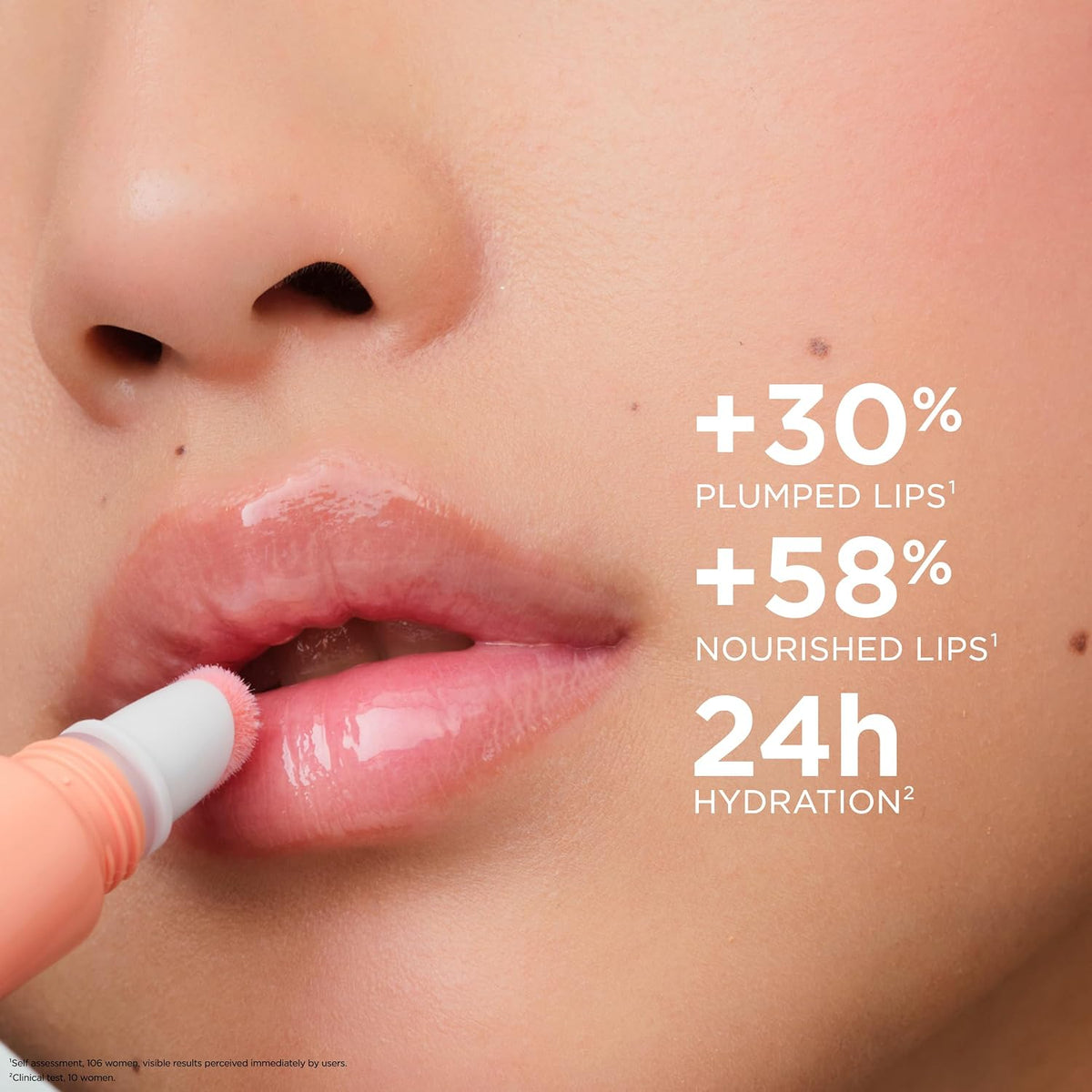 Clarins Lip Perfector shade apricot shimmer label