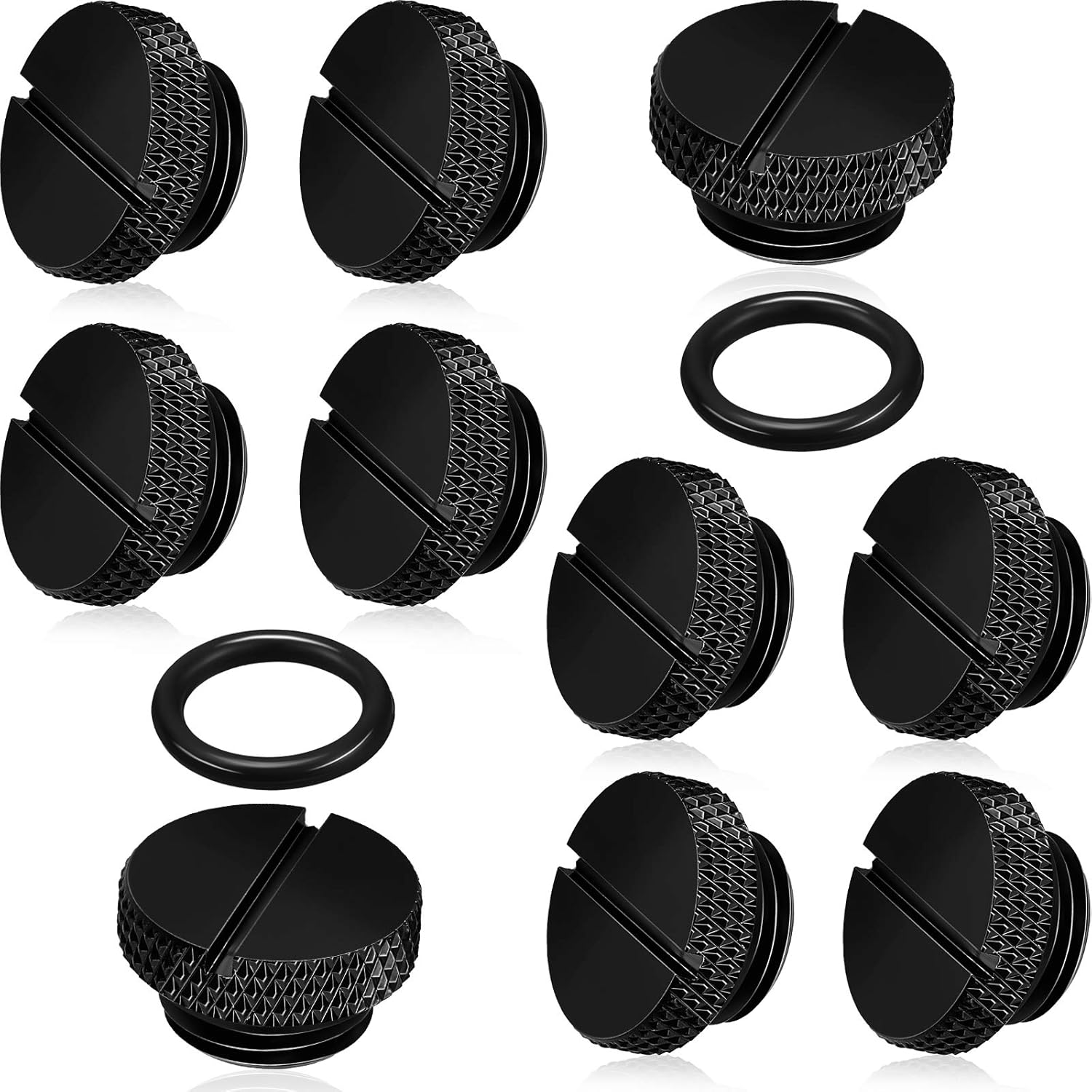 Hotop G 1/4 inch PC water cooling plug fittings 10 pieces pack front view