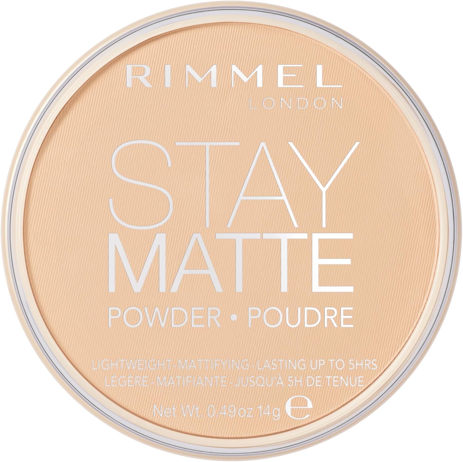 Rimmel London Stay Matte - 011 Creamy Natural - Pressed Powder, Lightweight, High Coverage, Shine Control, 0.49oz - Image 1