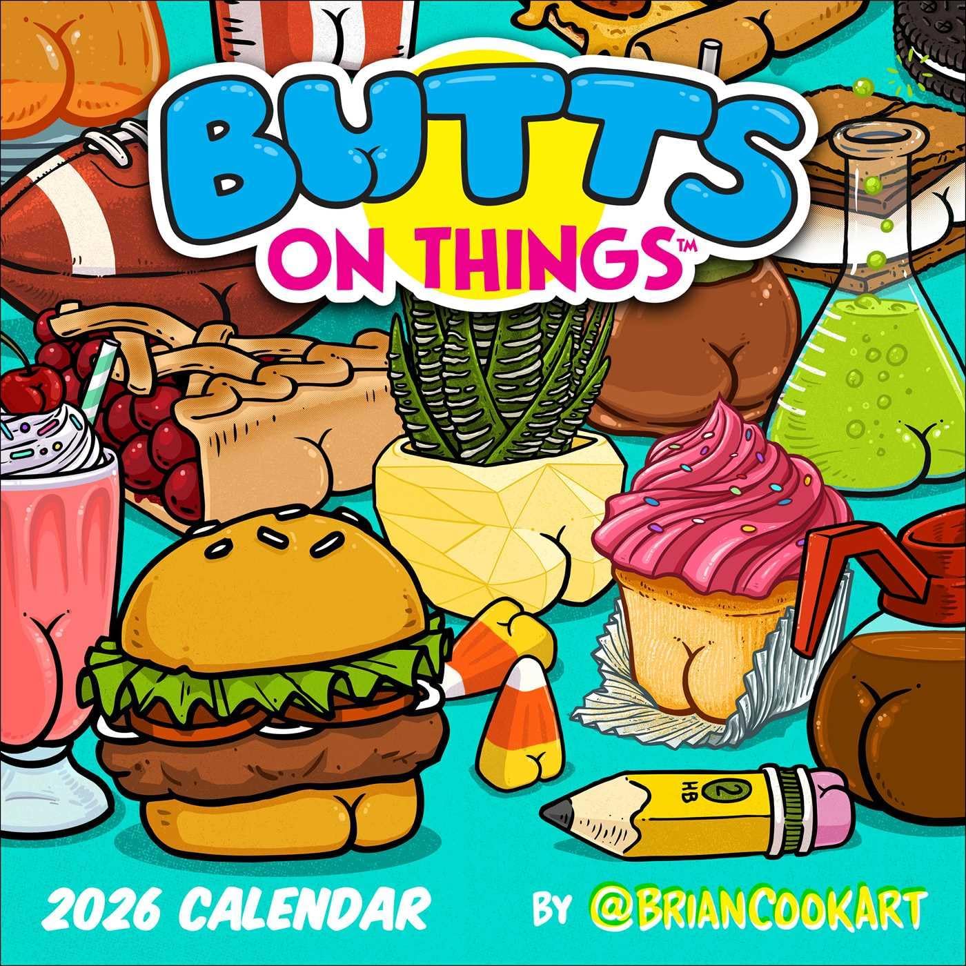 Butts on Things 2026 Wall Calendar - Image 1
