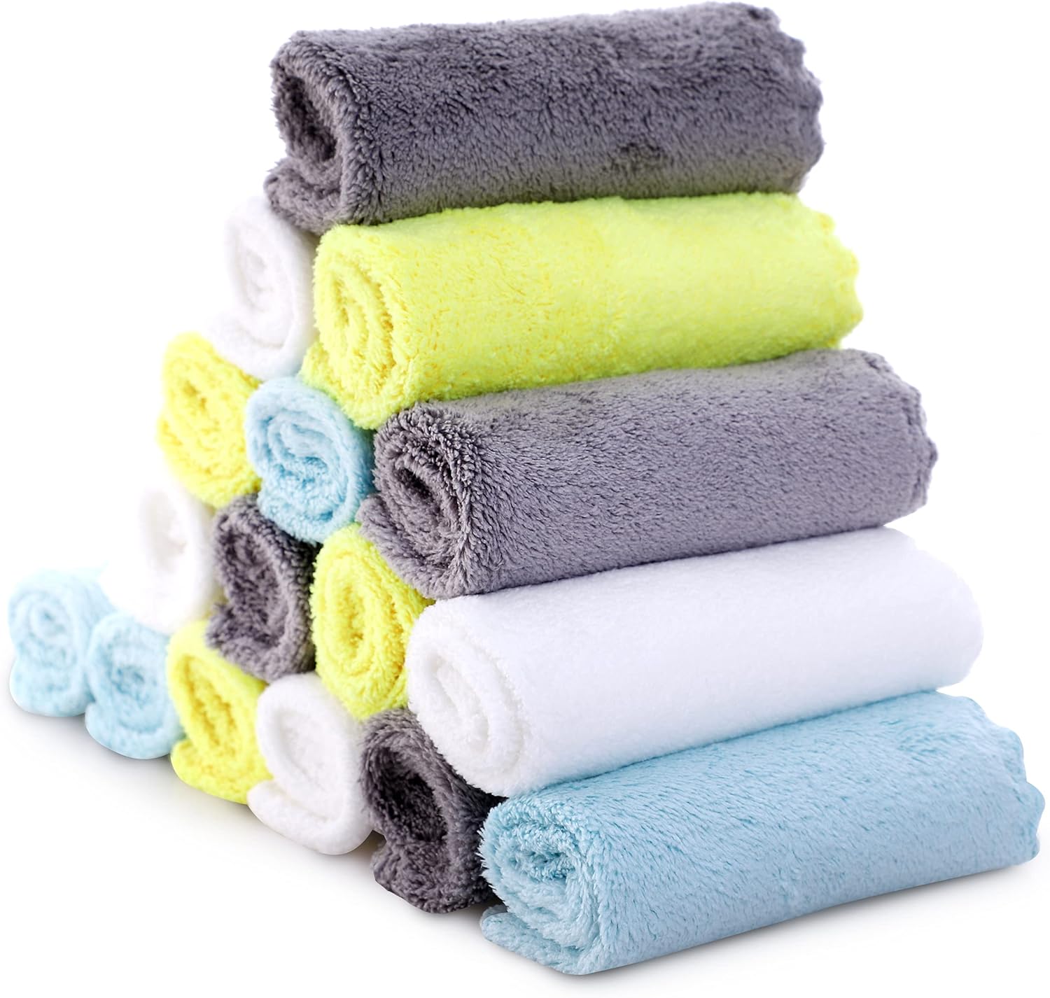 Cute Castle 16 Pack ultra soft baby washcloths front view