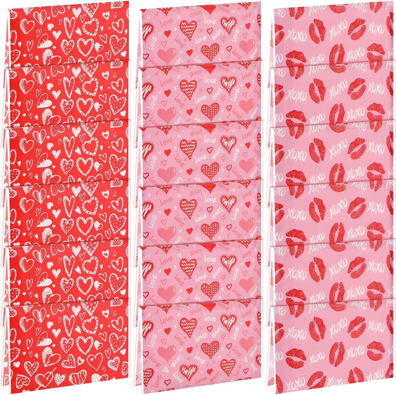 Chivertion Valentine's Day Pocket Tissues front view showing romantic heart themed packaging for travel.