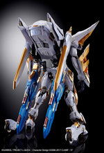 Bandai Metal Build Lancelot Albion standing on stand