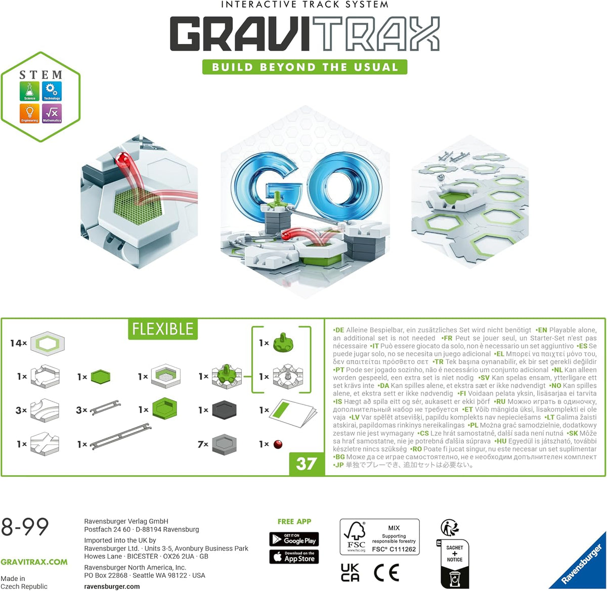 Ravensburger GraviTrax building instructions booklet view