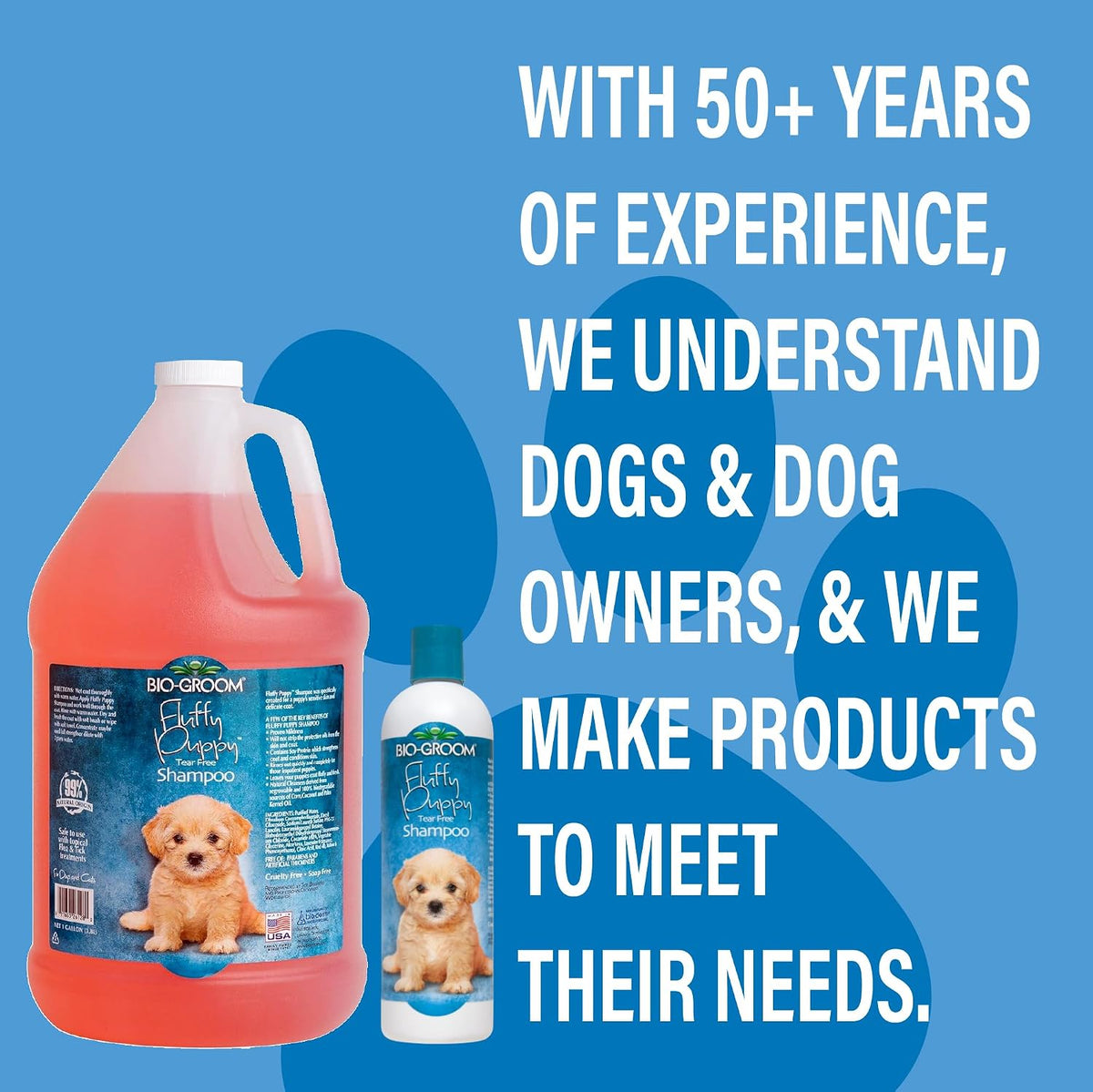 Bio-Groom Fluffy Puppy Tear-Free Shampoo usage for small puppy grooming