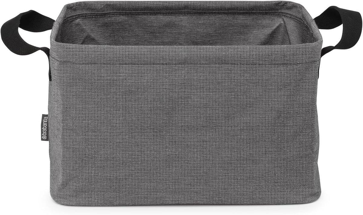 Brabantia - Foldable Laundry Basket - Compact Storage Box - Water Resistant Coating - Multi-Functional - Laundry Hamper - Bathroom - Collapsible - Grey - 9 Gal - Image 11