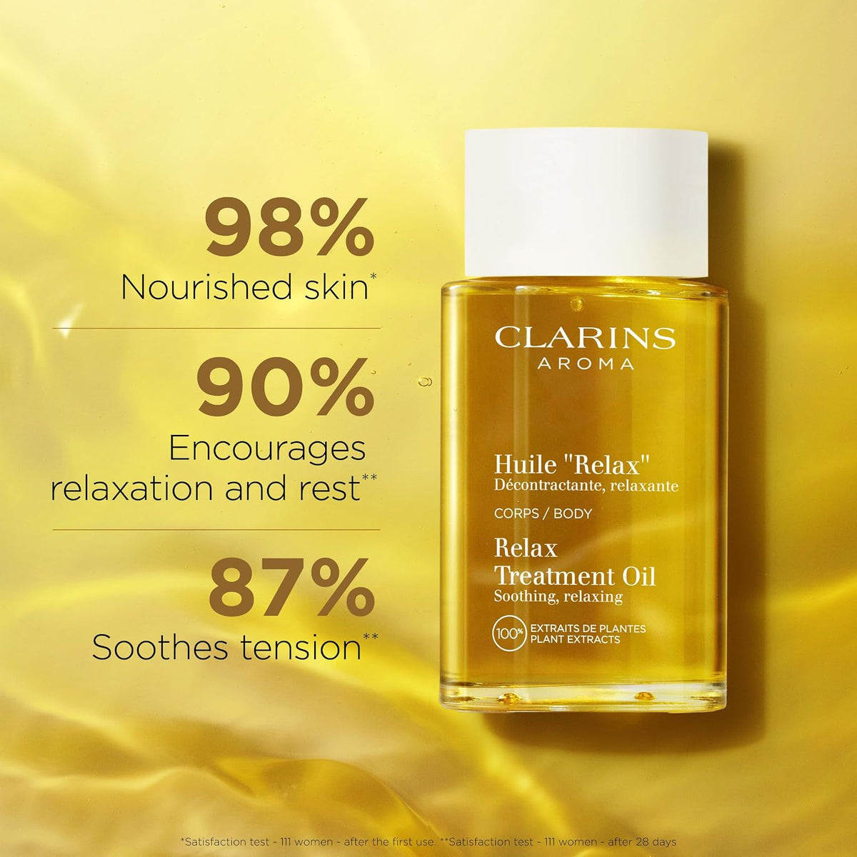 Clarins Relax Body Treatment Oil packaging and label