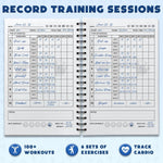 Workout Log Gym fitness planner back cover design