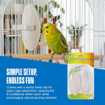 Penn-Plax bird cage accessory displaying both pieces included in the original white twin pack.