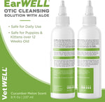 VetWELL ear cleaning solution for routine pet hygiene