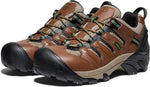 KEEN Utility work shoes cascade brown leather upper side profile