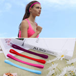 Duufin thin elastic headbands stretched to show flexibility