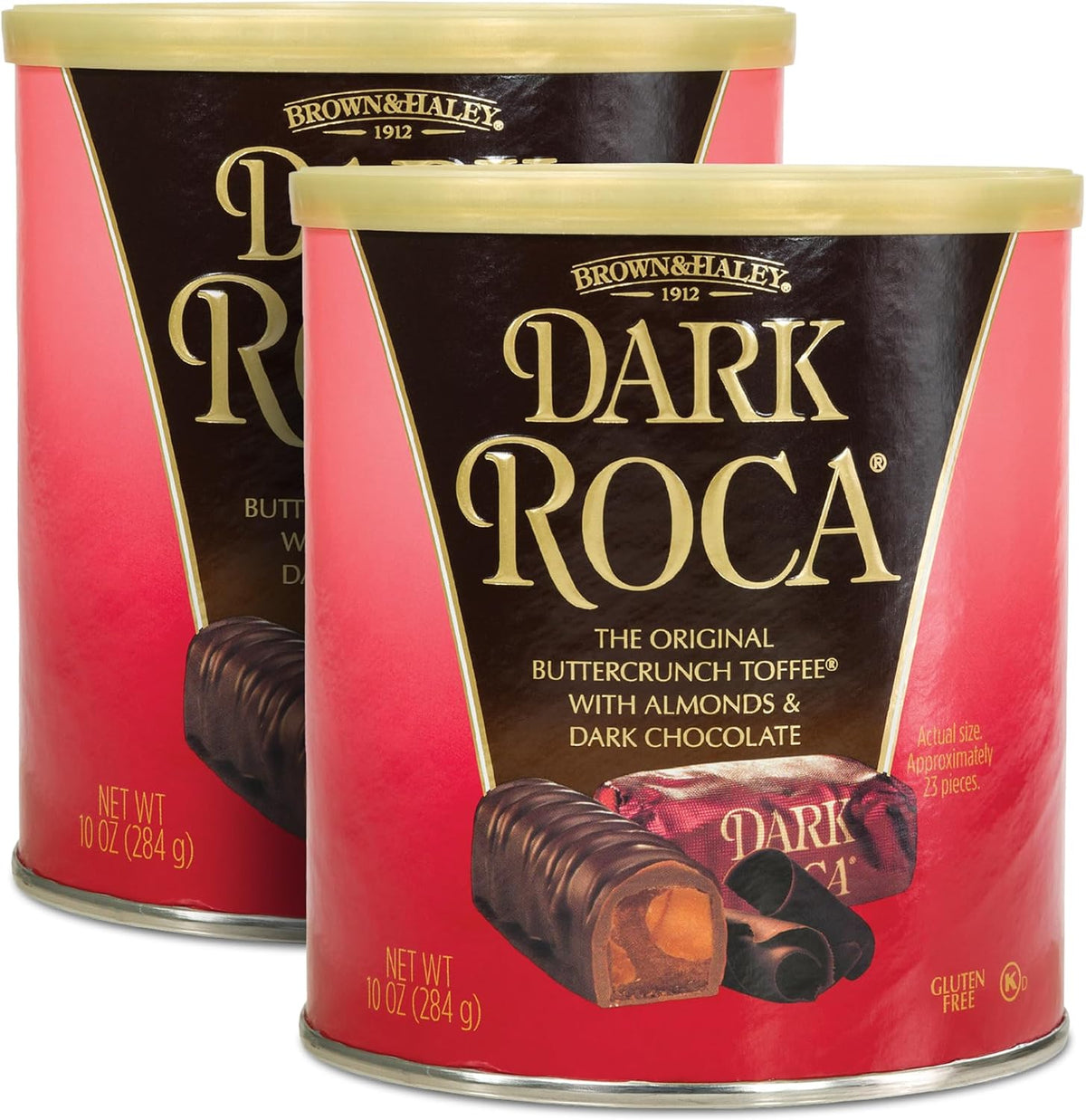 Almond Roca Pack of 4 Canisters - 10oz Individually Wrapped Chocolate Candy - Classic Buttercrunch Toffee with Almonds - Gluten Free, Kosher, Chocolate - Image 10