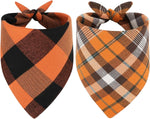 Vivifying Dog Christmas Bandana, 2 Pack Classic Plaid Triangle Pet Scarf for Small Dogs and Medium Dogs, Holiday Costume for Festive Photo Prop, Party Decor (Large, Green&Red) - Image 10