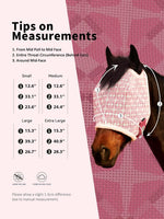 Durable sherpa edging on Tackmore horse fly mask
