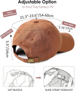 Lvaiz Womens Satin Lined Baseball Cap washed cotton texture close up