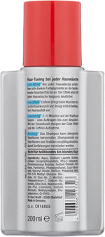 Alpecin Tuning Shampoo packaging back label ingredients and usage instructions