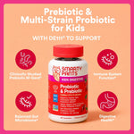 SmartyPants kids gut health supplement ingredients panel close up