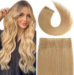 Aison Jet Black Tape in Hair Extensions Human Hair 18 Inch 40G Invisible Real Human Hair Extensions 20 Pcs/Package - Image 12