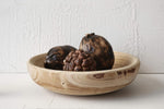 Creative Co-Op wooden bowl top-down natural grain angle