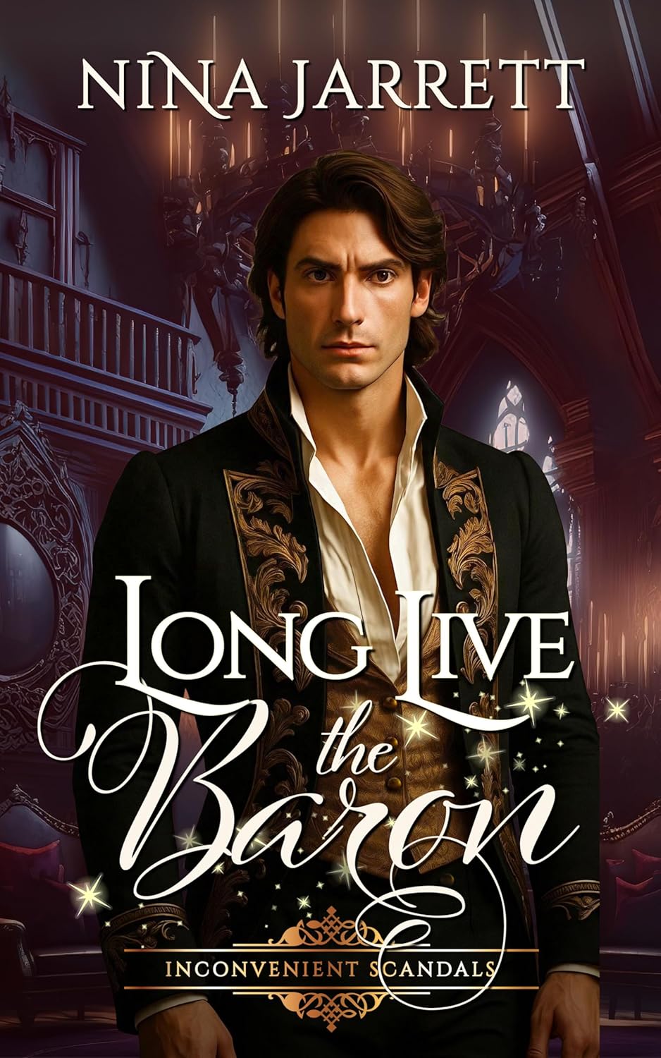 Nina Jarrett Long Live The Baron book front view historical romance novel cover