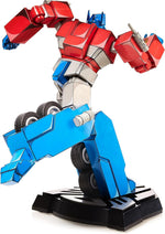Numskull Optimus Prime statue cel-shaded paintwork close up detail
