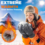 RYMNT cold weather gloves highlighting touchscreen fingertips