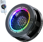 NEEWER Basics Magnetic Phone Cooler front view highlighting the central fan and compact design.