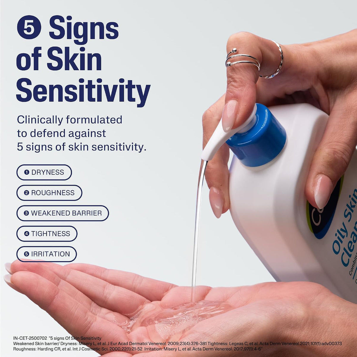 Cetaphil Oily Skin Cleanser pump mechanism closeup
