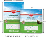 Kaytee 4-pound litter bag backside details