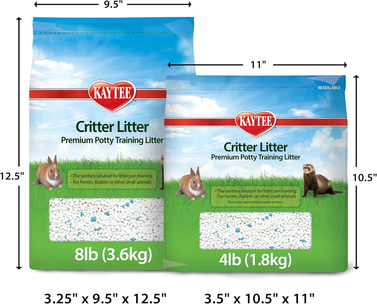 Kaytee 4-pound litter bag backside details