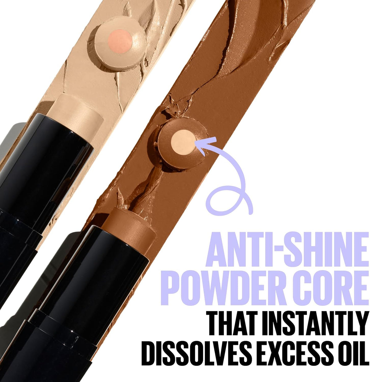 Maybelline Fit Me Shine-Free foundation stick for contouring