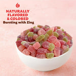 Authentic ILIKE real fruit puree gummies poured out of bag