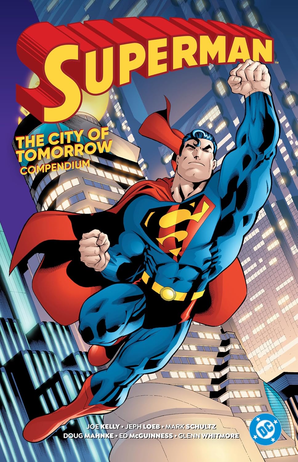 Joe Kelly Superman City of Tomorrow Compendium paperback front view