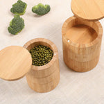 Tomotato 3 tier wooden spice caddy magnetic lock detail