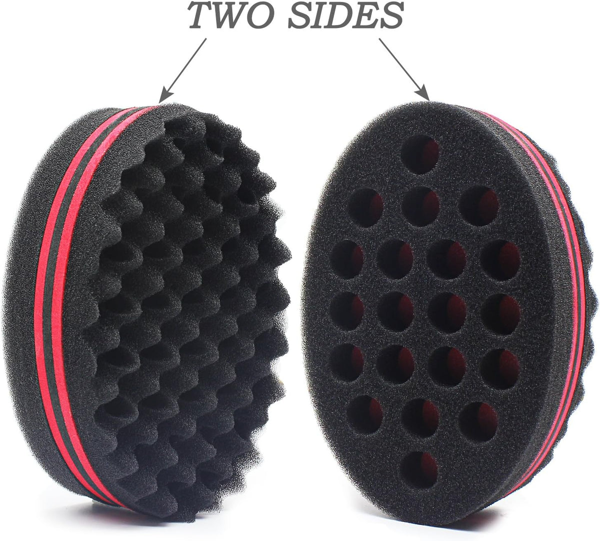 Air and Tree black oval hair sponge brush packaging view