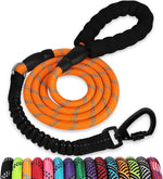 Jenico rope dog leash front view orange color