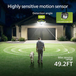 Philips outdoor solar wall light angled side profile highlighting weather-resistant IP65 construction.