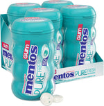 Mentos Pure Fresh Sugar-Free Chewing Gum with Xylitol, Fresh Mint, 50 Piece Bottle (Pack of 4) - Image 9
